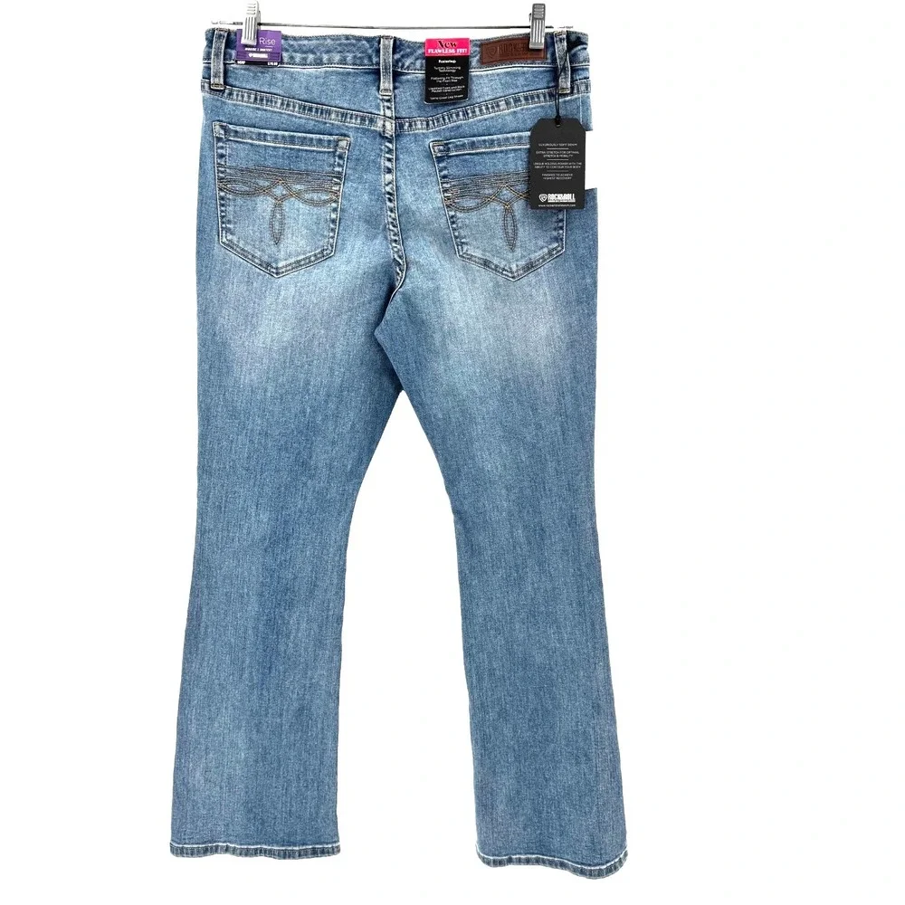 NEW Rock & Roll Denim Flawless Fit Bootcut Jeans Women's 33X32 Mid Rise‎ Landman